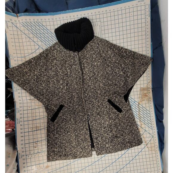 Paula Lynne Beverly Hills Vintage‎ 60s Boucle Tweed Cape Capelet Jacket - Picture 5 of 11